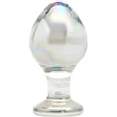 Rimba Zelda - conische glazen buttplug (transparant)