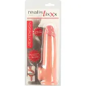 Realistixxx Zacht Kunsthuid Natuurlijke Penis Sleeve Verlenger met Balzak Gat voor Heerlijk Strak Gevoel 19 cm – beigeig