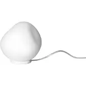 Foscarini Design tafellamp Hoba Piccola, dimbaar, wit / opaal, Woon-/ Eetkamer, Glas, Design, tafellamp