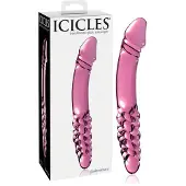Icicles Pipedream glazendildo No. 57 roze - 9 inch