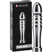 Mystim Funky Fella - geribbelde elektro dildo