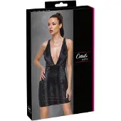Cottelli Party - slangenprint jurkje (zwart) - M