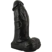 Realistixxx Real Giant - dildo met ballen - 22 cm - zwart