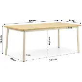 Garden Collections Apple Bee Milou dining tuintafel 180 x 90 cm
