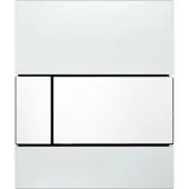 Tece Square II urinoir drukplaat glas wit toetsen wit