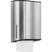 Keuco Plan - Dispenser voor papieren handdoeken, aluminium/zwart 14985170000