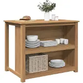 vidaXL Keukeneiland PANAMA, 112x77x90 cm, massief grenenhout