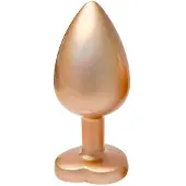 Dream Toys Aluminium anaalplug met siersteen Large Gleaming Love