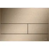 Tece Square ll drukplaat geborsteld rood/goud PVD met anti-vingerprint