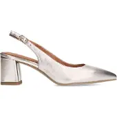 No Stress Goudkleurige leren slingbacks | Maat 41