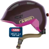 ABUS Fietshelm SMILEY 3.0 ACE LED royal purple M - 50-55 cm - paars - Geschikt voor gebruik op kinderfietsen - 250 g