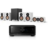Teufel ULTIMA 20 Surround + Yamaha RX-V4A "5.1-Set" Home cinema Wit