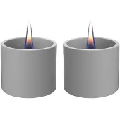 Tenderflame Breeze 8 2-pack Grijs - Tafelhaard - Binnen en Buiten