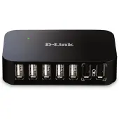 D-Link USB A splitter hub met 7 poorten en externe voeding