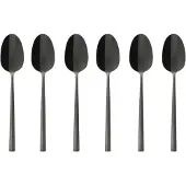 Sambonet Espressolepel Rock Mirror PVD 2Black (6-Delig)