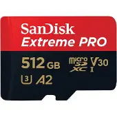 SanDisk MicroSDXC Extreme Pro 512GB 140MB/s
