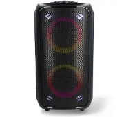 Nedis SPPT2480BK Bluetooth Party Speaker | Maximale batterijduur: 5 uur | 240 W | Handgreep | Feestverlichting | Equalizer | Oranje / Zwart