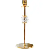 Hilke Collection Alba kandelaar 30 cm Massief messing en glas
