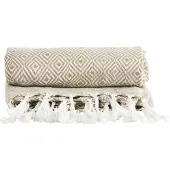 Sagaform Goose Eye-Weave Deken, Beige