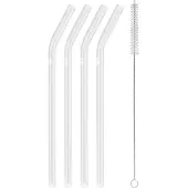 Zwilling - Sorrento Gebogen Glazen Rietjes - Set van 4