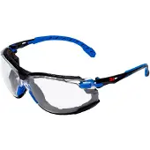 3M Veiligheidsbril Solus 1000, EN 166:2001, UVA/UVB/UVC-bestendig, verwijderbare schuimrubberen pakking, gecoat, polycarbonaat lens, helder