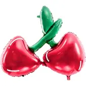 Party Deco Partydeco - Folieballon Kersen
