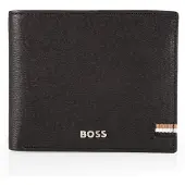 HUGO BOSS Leren Portemonnee Iconic Wallet Black Zwart