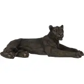 J-Line decoratie Leeuwin Liggend - polyresin - brons