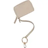 Marc O'Polo Leren Kaarthoes Melissa Zip Wallet Deep Sand Taupe