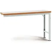 Manuflex aanbouw-werkbank Profi speciaal, tafelblad kunststof, 1500 x 700 mm, lichtgrijs