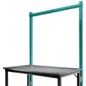 Manuflex Opbouwframe, Basistafel SPECIAAL werktafel-/werkbanksysteem UNIVERSAL/PROFI, 1750 mm, waterblauw