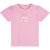 Nono T-shirt roze Meisjes Stretchkatoen Ronde hals Tekst - maat 146/152