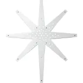 Star Trading houten ster hanglamp 'Tall', groot, 70cm, wit