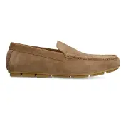 Manfield Taupe suède loafer | Maat 43