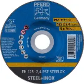 PFERD TOOLS PSF STEELOX 61720326 Doorslijpschijf gebogen 125 mm 25 stuk(s) RVS, Staal
