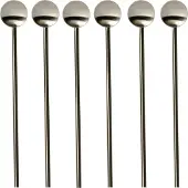 Dorre Tor cocktaillepel met rietje 20 cm 6-pack Roestvrij staal