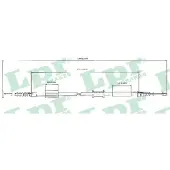 LPR C0208B Handremkabel