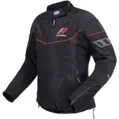 Rukka AirGobina 2.0 Dames Zwart Rood Textiele Motorjas Maat 42