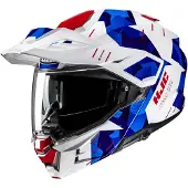 HJC i80 Roki Wit Rood Blauw Adventure Motorhelm Maat M