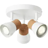 Brilliant Moka - Plafondlamp - 3xGU10 - Mat Wit