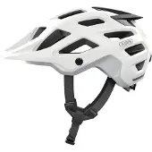 ABUS MTB-helm Moventor 2.0 - comfortabele fiethelm voor off-road gebruik - All-Mountain helm - voor dames en heren - Mat wit, maat L (57-61 cm)