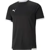 Puma teamLIGA Jersey Heren sportshirt - Black-White