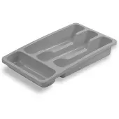 Curver Bestekbak - - 4 Compartimenten - 33x20x6 cm - Grijs - Polypropyleen