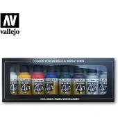 Acrylicos Vallejo 71174 Modelspoor mengkleur Wit, Geel, Rood, Blauw, Olijf-groen, Zwart, Zilver (metallic), Goud (metallic) 1 stuk(s)