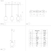Eglo 390104 Bulciago Hanglamp Staal Zwart/Gestoomd Glas