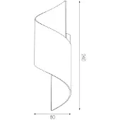 Fantasia 4014420 HELIX Wandlicht Wit G9 Excl (Max 40W)