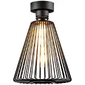 Wever & Ducre Wiro Cone Plafondlamp Black Steel