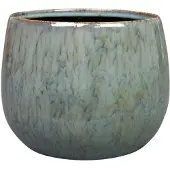 Praxis Bloempot Odile - Keramiek - Blauw - Diam.21xh17cm