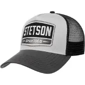 Stetson Cap - Trucker Cap Gasoline - zwart-grijs | Maat Standard