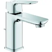 GROHE Cubeo wastafelkraan - s-size - opbouw - 1-gats - voorsprong 10.6cm - chroom 1017300000